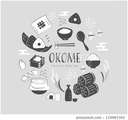 稻米插圖集 稻米插圖集 110965303