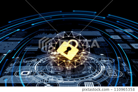 HUD hologram graphic design 110965358