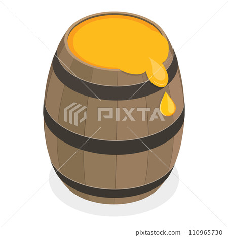 3D Isometric Flat Vector Set of Beekeeping. Item 7 110965730