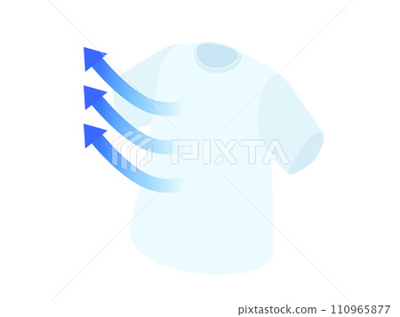 透氣t卹插畫 110965877