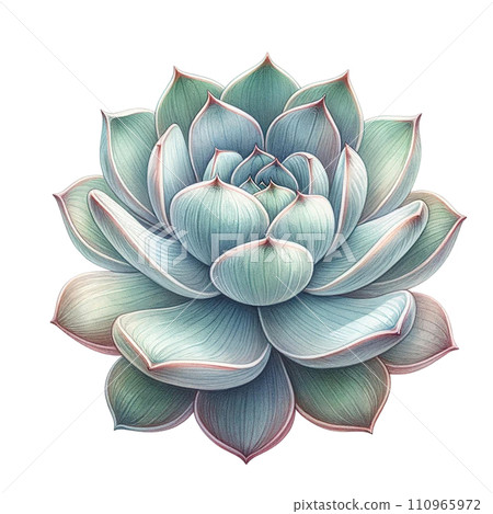 Beautiful Succulent watercolor clipart. Beautiful Succulent watercolor clipart. 110965972