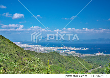 [Scenery from Susuhara Observatory (Ibusuki Skyline)] Hirakawa-cho, Kagoshima City, Kagoshima Prefecture 110967395
