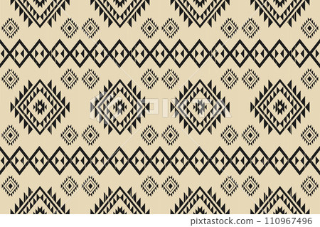 Navajo tribal vector seamless pattern. Native American ornament. Ethnic South Western decor style. Boho geometric ornament. Vector seamless pattern. Mexican blanket, rug. Woven carpet illustration. Navajo tribal vector seamless pattern. Native American ornament. Ethnic South Western decor style. Boho geometric ornament. Vector seamless pattern. Mexican blanket, rug. Woven carpet illustration. 110967496