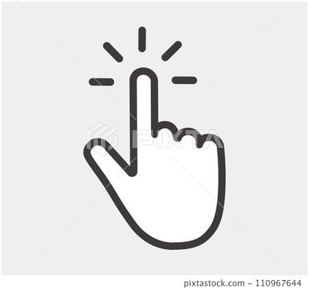 Finger icon to touch 110967644