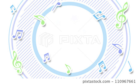 流行背景與音符和星星 流行背景與音符和星星 110967661
