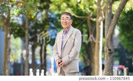 Senior male portrait outdoor Senior male portrait outdoor 110967845