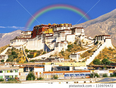 西藏拉薩布達拉宮的景色 110970472