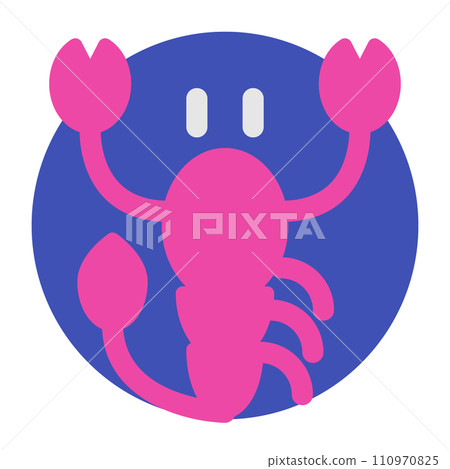 代表黃道十二宮天蠍座的顏色樣式圖標 110970825