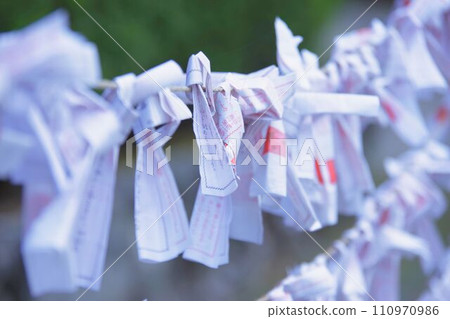 Omikuji tied 110970986