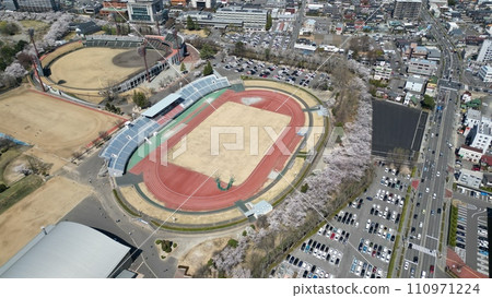 郡山市中心 - 海成山體育公園鳥瞰圖 郡山市中心 - 海成山體育公園鳥瞰圖 110971224