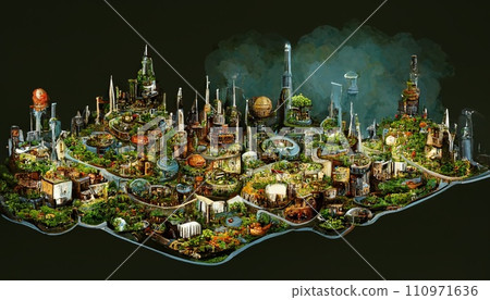 Map illustration 110971636