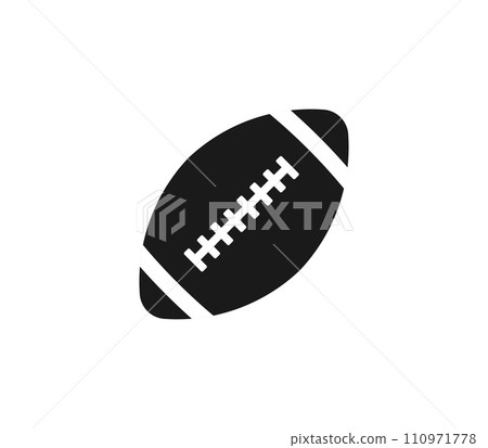 American football ball icon. Vector illustration. 110971778