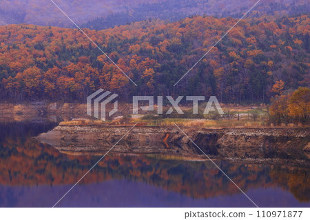 Oshu City, Iwate Prefecture, dawn scenery 110971877
