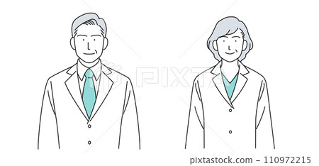 高級醫生人物插畫簡單 110972215