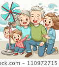 A family that remains close even as they grow old 110972715