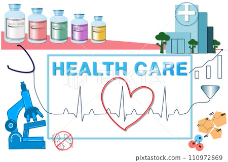 Healthcare concept posters for use in hospitals, health centers, medical research Healthcare concept posters for use in hospitals, health centers, medical research 110972869