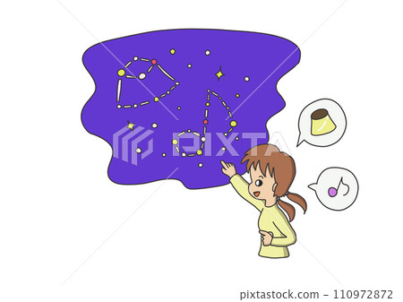 一個看著星星想出星座的女孩 一個看著星星想出星座的女孩 110972872