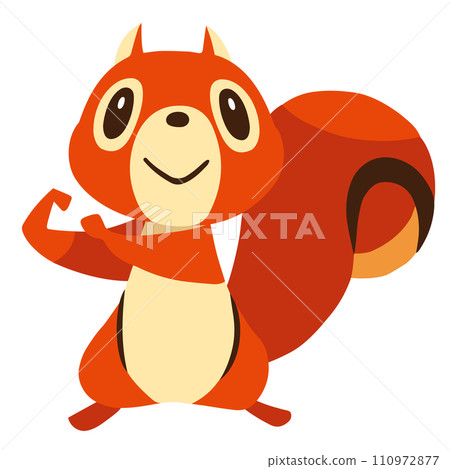 Hand-drawn cute squirrel character 11 (leave it to the pose) Hand-drawn cute squirrel character 11 (leave it to the pose) 110972877