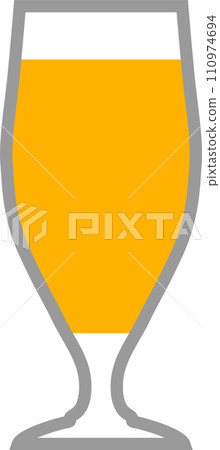 Beer Glass Icon. Vector Illustration. 110974694