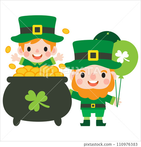 Happy Saint Patrick's Day Clipart, Kid patrick Happy Saint Patrick's Day Clipart, Kid patrick 110976383