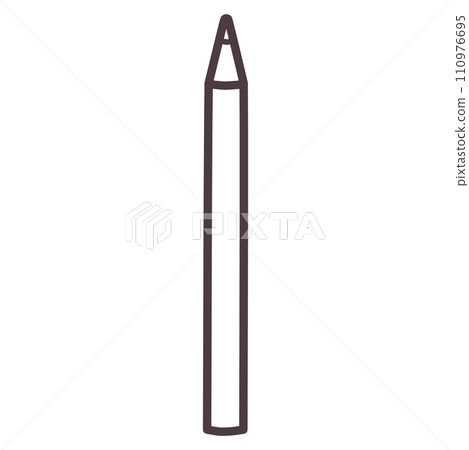 Simple deformed hand-drawn pencil line drawing 110976695