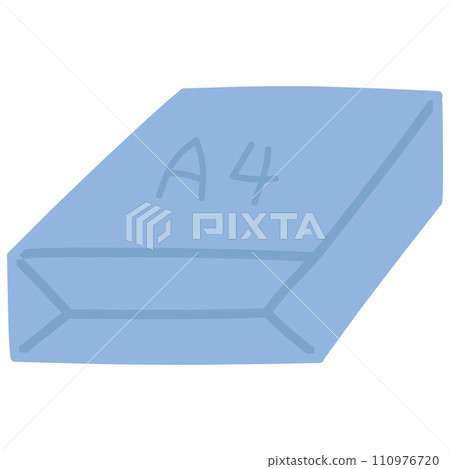 Simple deformed hand-drawn A4 copy paper illustration Simple deformed hand-drawn A4 copy paper illustration 110976720