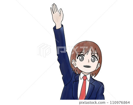 一個女人手牽著手 110976864