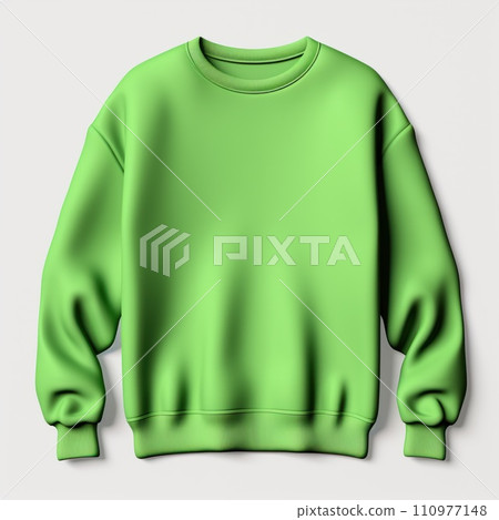 Hoodie or sweatshirt long sleeve for your design mockup for print, isolated on white background 110977148