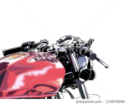 red motorcycle red motorcycle 110978090