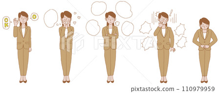 Set of women in suits 2 Set of women in suits 2 110979959