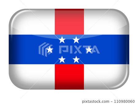 Netherlands Antilles web icon rectangle button Netherlands Antilles web icon rectangle button 110980060