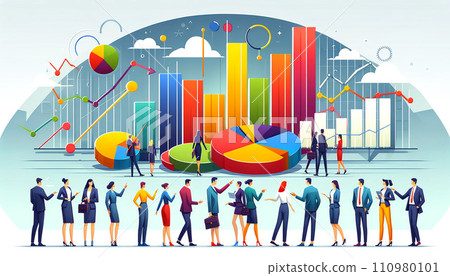 Business strategy and data analysis “AI images” Business strategy and data analysis “AI images” 110980101