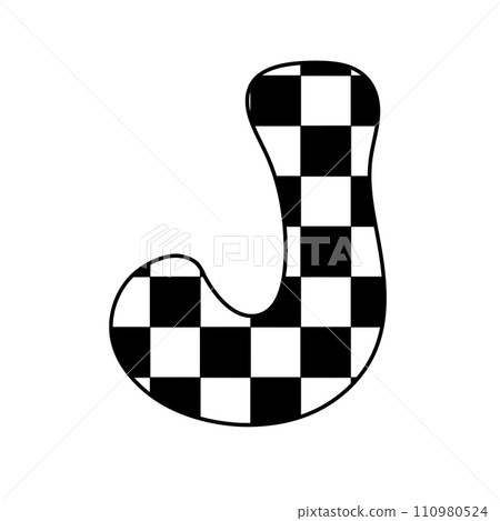 alphabet letter checkered typography y2k groovy retro  alphabet letter checkered typography y2k groovy retro  110980524