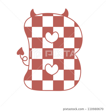 letter devil horn demon evil typeface alphabet checkered horror typography y2k monster groovy retro pink halloween and valentine letter devil horn demon evil typeface alphabet checkered horror typography y2k monster groovy retro pink halloween and valentine 110980670