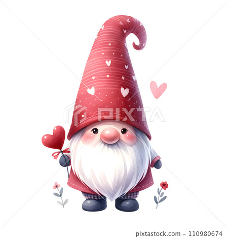 Valentine gnome 110980674