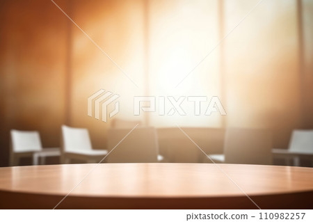Empty round-table discussion 110982257