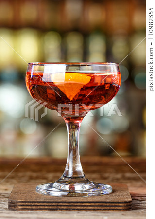 Cocktail with rum El Presidente 110982355