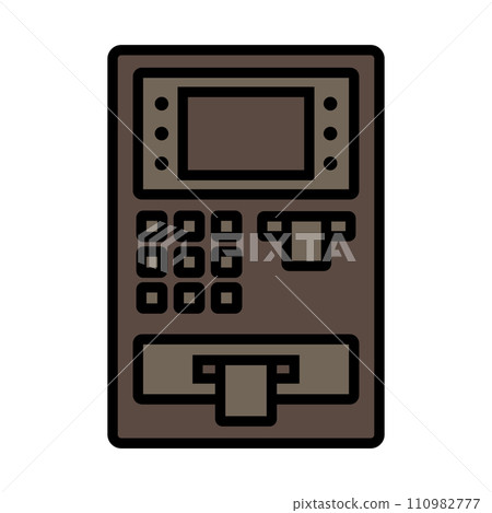 ATM machine icon ATM machine icon 110982777