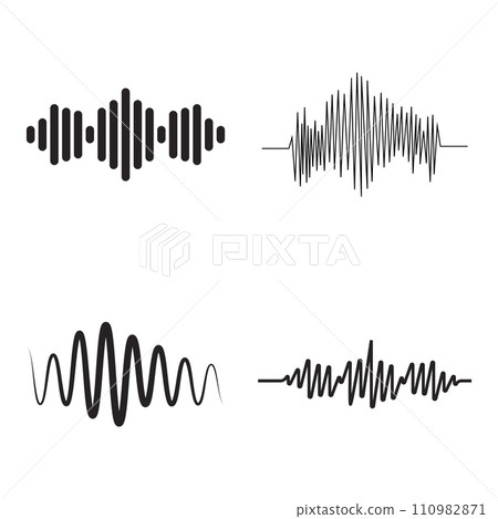 sound wave icon sound wave icon 110982871