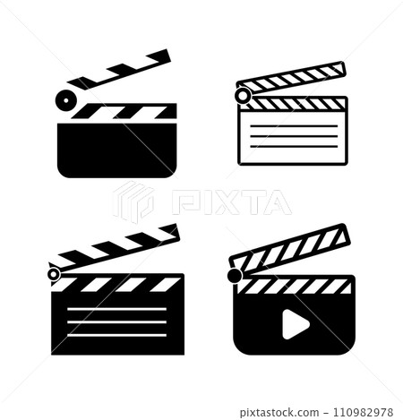 Clapperboard icon 110982978