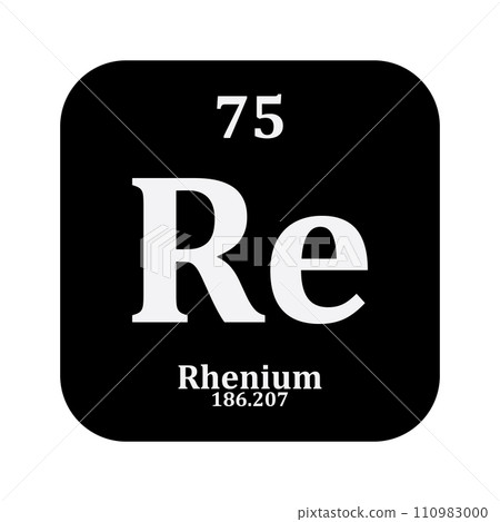 Rhenium chemistry icon Rhenium chemistry icon 110983000