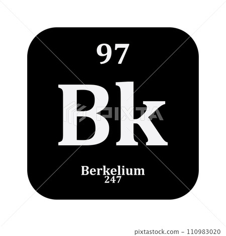 Berkelium chemistry icon 110983020