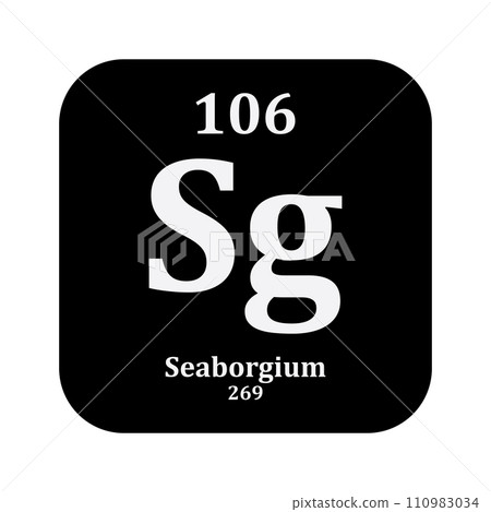 Seaborgium chemistry icon 110983034
