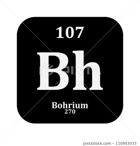 Bohrium chemistry icon 110983035