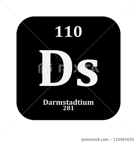 Darmstadtium chemistry icon Darmstadtium chemistry icon 110983038