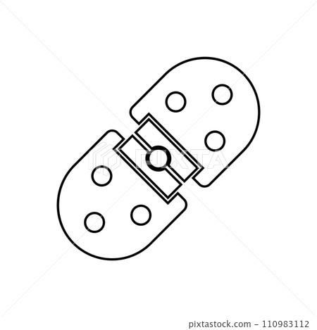 Door hinge icon 110983112
