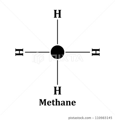 Methane molecule icon 110983145