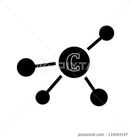 Methane molecule icon 110983147