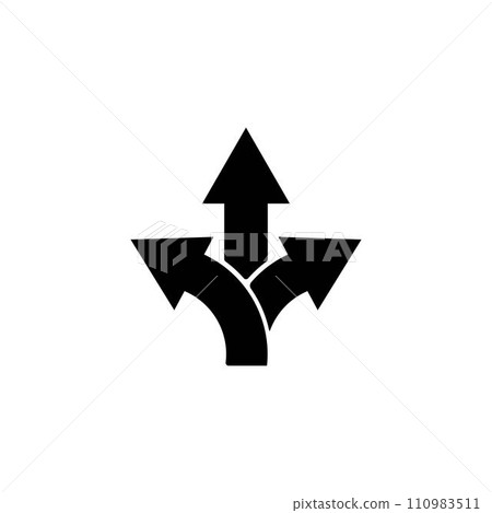 fork in the road icon fork in the road icon 110983511