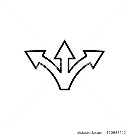 fork in the road icon 110983512